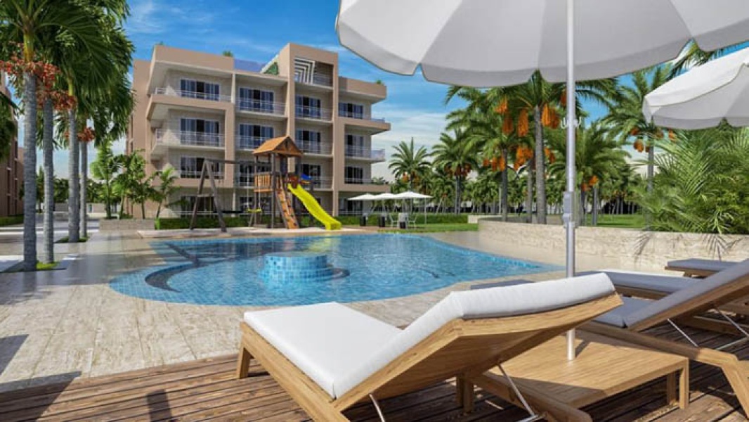 Apartamento de 1 Habitacion Frente a la Playa en Playa Nueva Romana, R